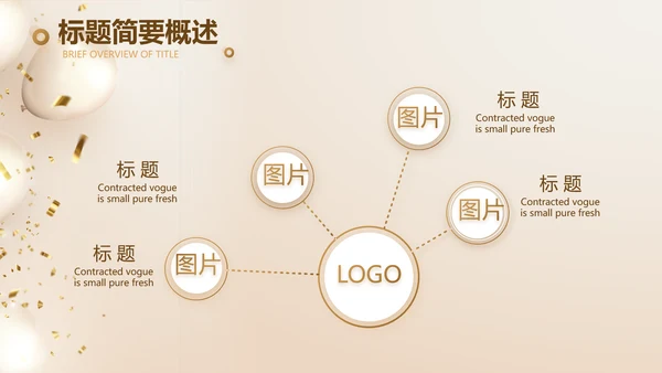 金色公司5周年庆ppt模板活动策划方案