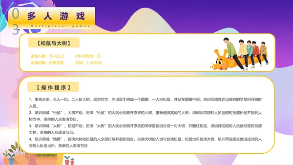 团建小游戏，晨跑PPT模板