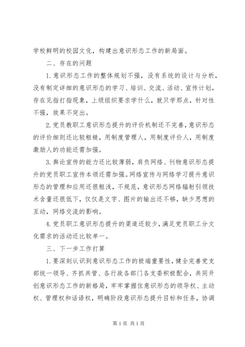 学校意识形态工作开展情况总结.docx