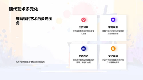 现代艺术探析PPT模板
