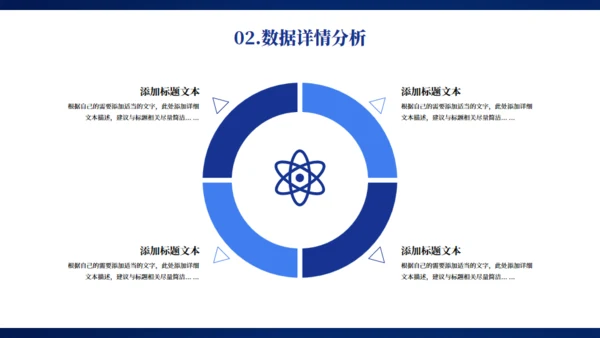 蓝色大气科技感企业年终总结项目汇报通用PPT模板