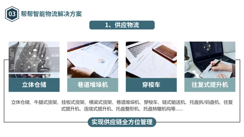物流仓储仓库管理合作互利PPT模板