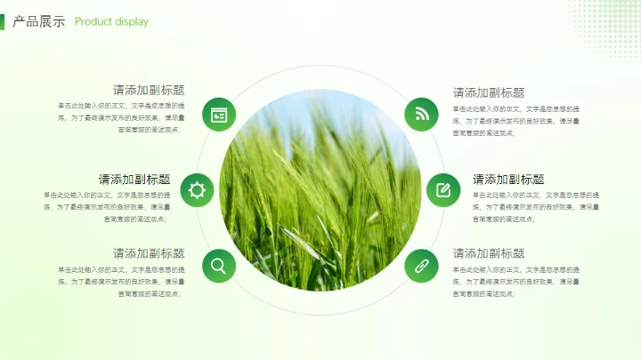 乡村振兴农产品介绍通用PPT模板