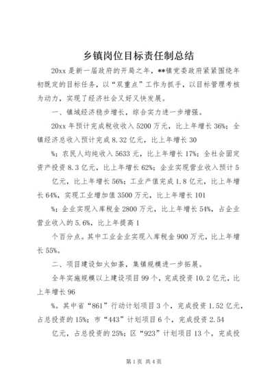 乡镇岗位目标责任制总结_1.docx