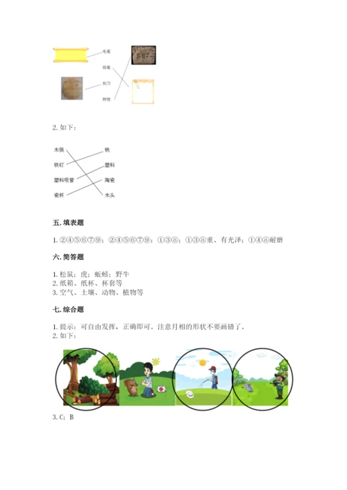 教科版科学二年级上册《期末测试卷》（易错题）.docx