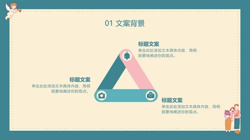 黄绿七夕欧式复古风PPT模板