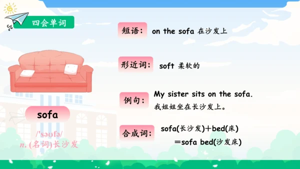 Unit 4 My home 单元复习(一)-单词词组+典型例题（共30张PPT）