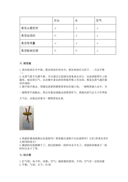 教科版三年级上册科学期末测试卷（实用）word版.docx