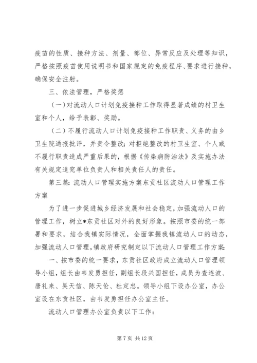 流动人口计划免疫管理实施方案大全.docx