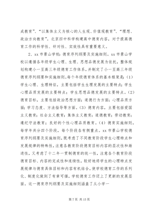未成年人思想道德建设学习考察报告.docx