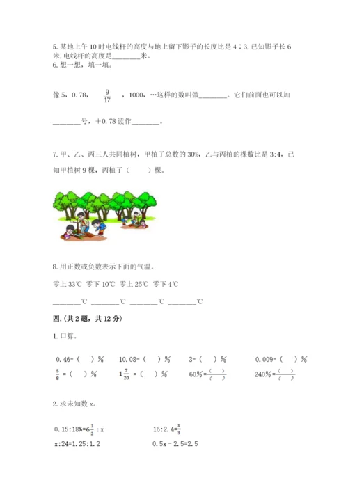 浙江省宁波市小升初数学试卷附完整答案（考点梳理）.docx