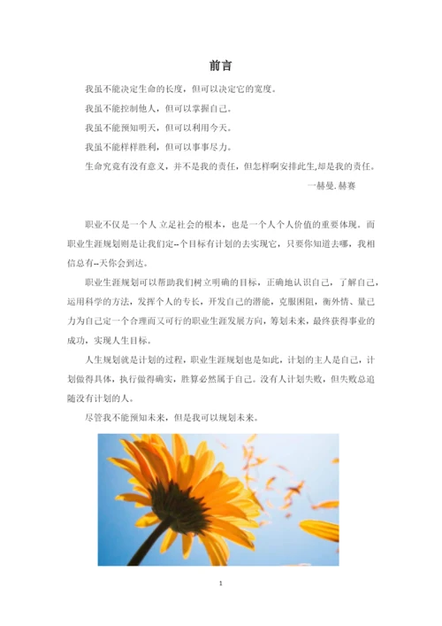 11页4200字市场营销专业职业生涯规划.docx