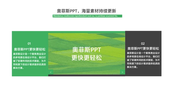 商务风科研汇报绿色简约风PPT套装