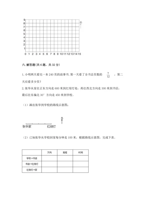 人教版六年级上册数学期中测试卷【考试直接用】.docx