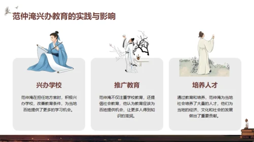 范仲淹介绍通用PPT模板