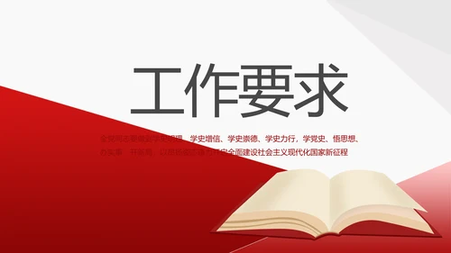 党支部党史学习教育工作总结动态PPT