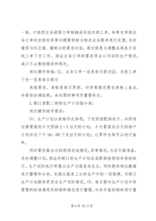 生产计划员工作内容.docx