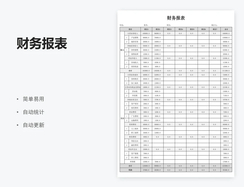 财务报表
