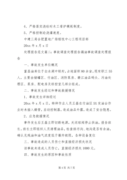 处理报告范文3篇.docx