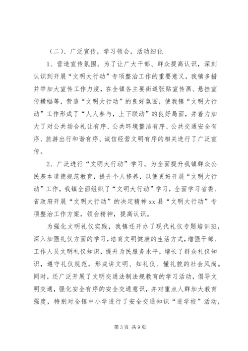 乡镇文明大行动工作总结.docx