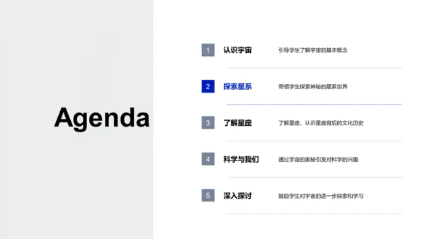 宇宙探索科学教学PPT模板