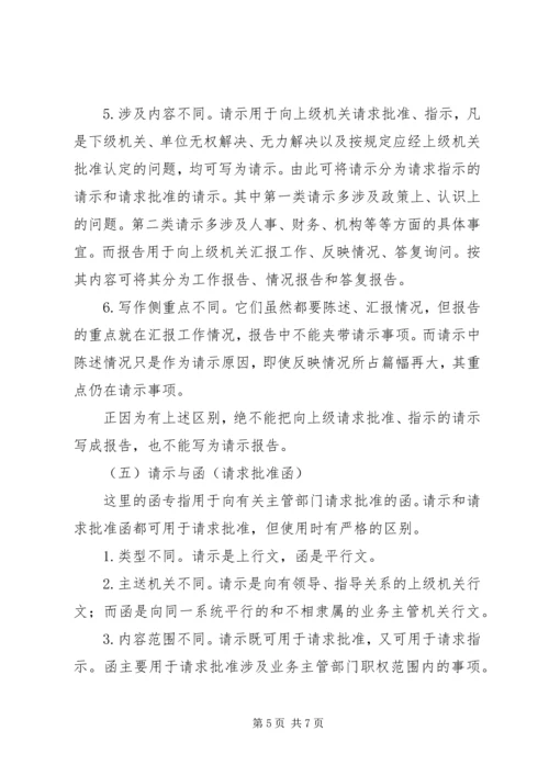 正确区分一些易混淆的党政机关常用公文文种 (2).docx