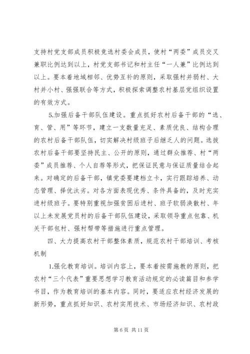 关于加强农村基层组织规范化建设的意见 (4).docx