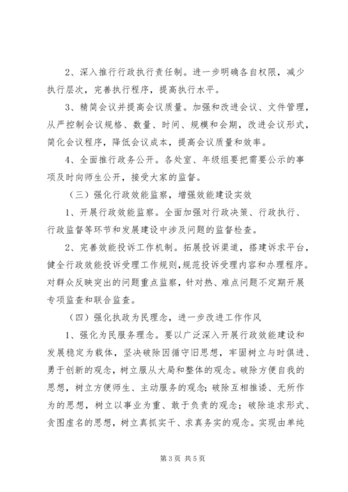 行政效能建设方案 (2).docx