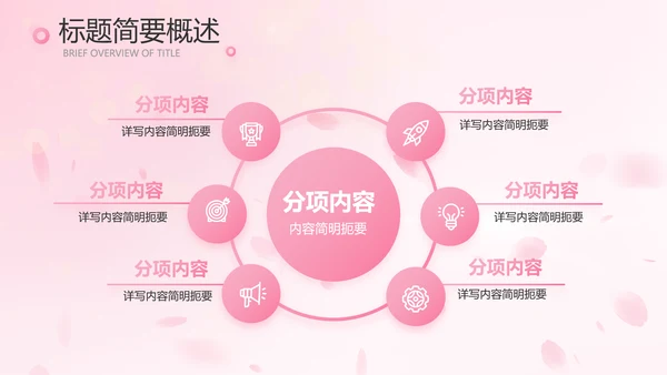 粉色唯美背景工作总结汇报动态PPT