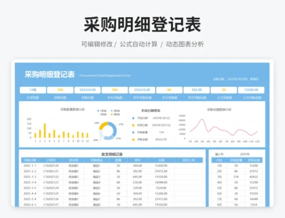 采购明细登记表