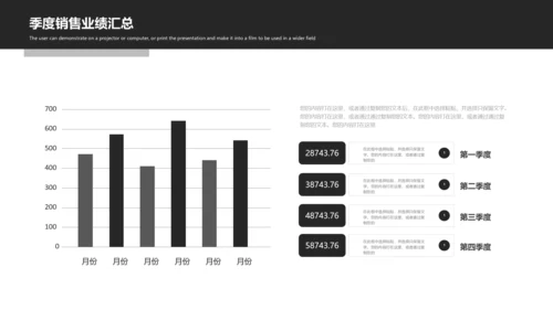酷黑上半年年中总结PPT模板工作总结汇报