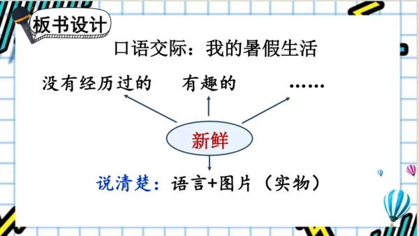 【新课标】统编版语文三年级上册 口语交际：我的暑假生活 课件