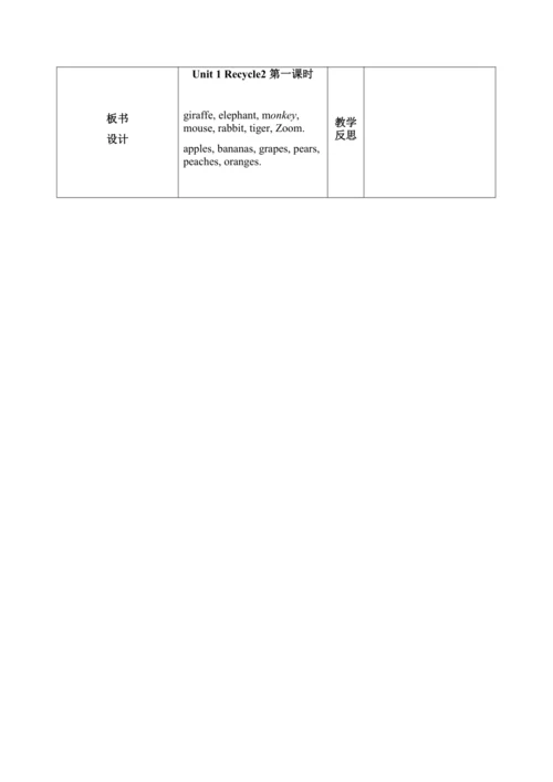 【课堂跟踪】Recycle2(1)教案