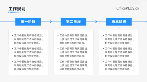 蓝色商务风年中总结汇报PPT模板