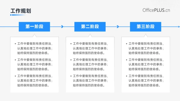 蓝色商务风年中总结汇报PPT模板