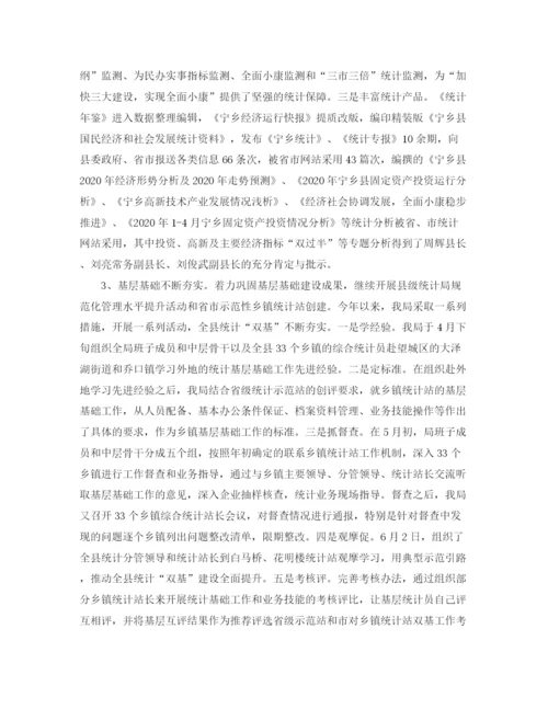 精编之局统计个人工作自我总结范文.docx