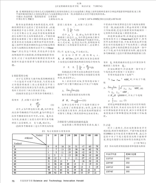 高速铁路工程测量中投影带与投影面的选取问题讨论