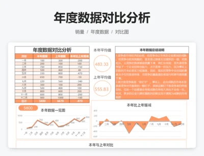 年度数据对比分析