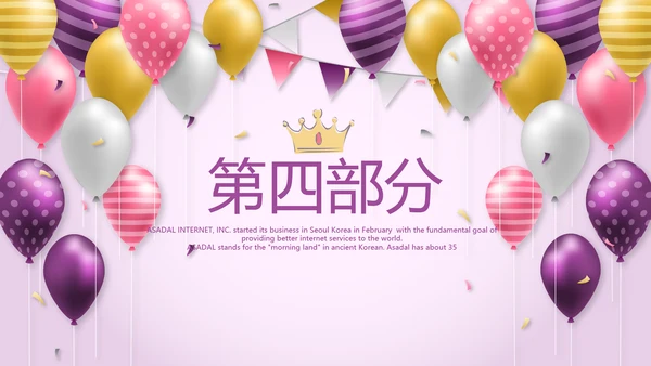 紫色员工生日会电子相册动态PPT模板