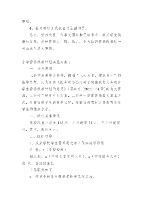 小学营养改善计划实施方案.docx