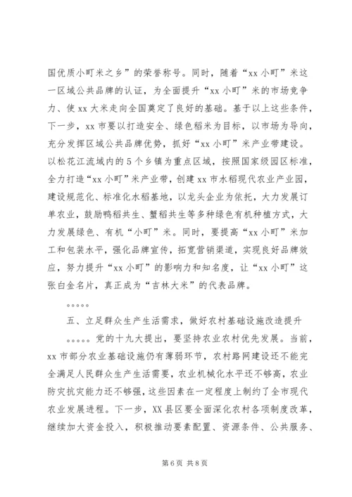 深入贯彻党的十九大精神全面实施乡村振兴战略.docx