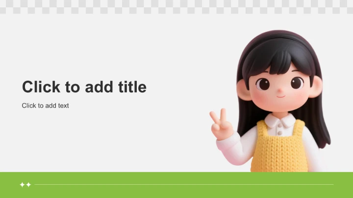 绿色卡通风职业生涯发展PPT主题