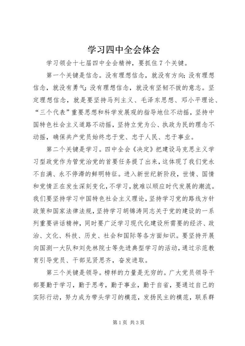 学习四中全会体会 (2).docx