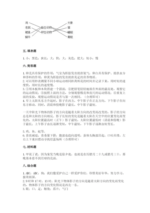 教科版科学三年级下册期末测试卷精品【综合题】.docx