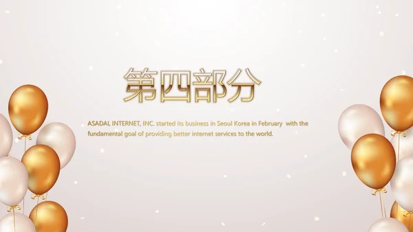 金色气球公司生日会活动策划方案PPT