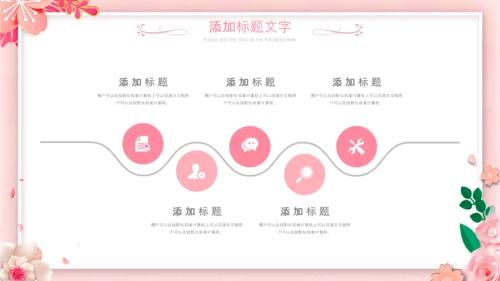 唯美女性三八节花朵妇联妇女节女王节女神节关爱女性PPT