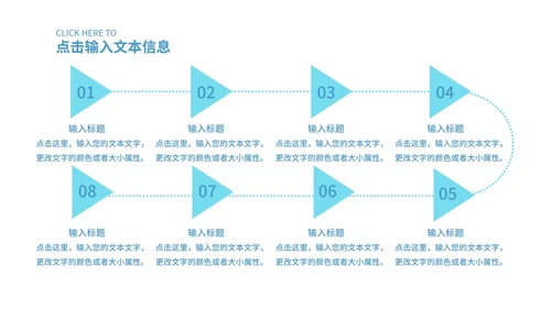 蓝色简约风色块工作数据报告PPT模板