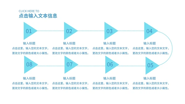 蓝色简约风色块工作数据报告PPT模板