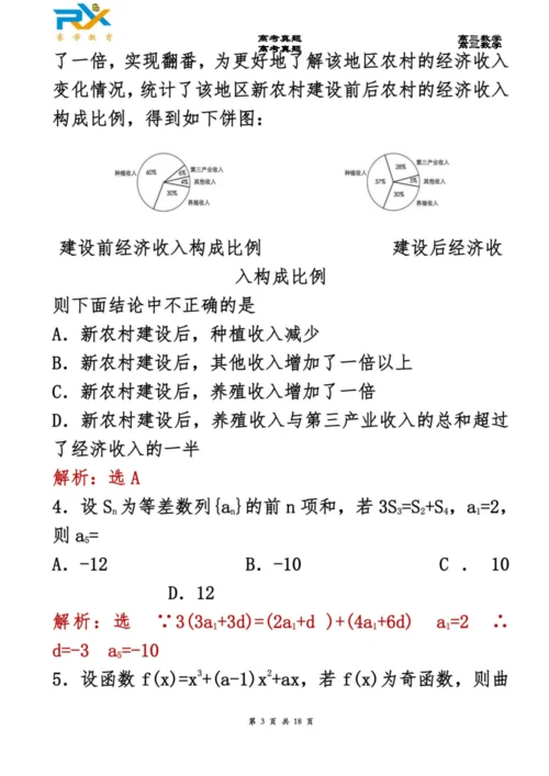 2018年全国高考新课标1卷理科数学试题(解析版).docx