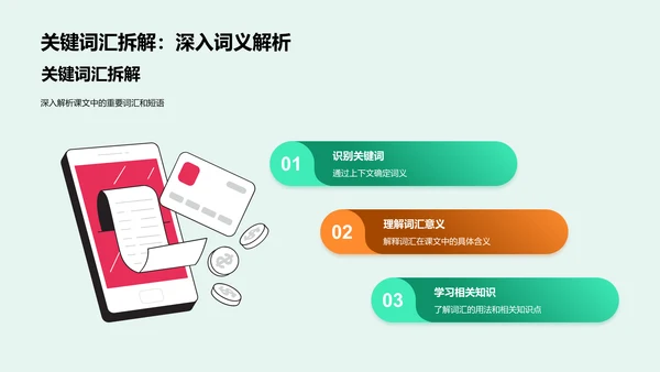 课文精析教学PPT模板